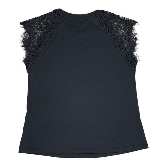 Generation Love Beth Lace Top Black T-Shirt Size XS - Picture 4 of 6